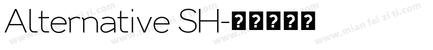 Alternative SH字体转换